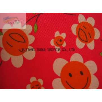 450D Sunflower Pattern Printed Polyester Oxford Fabric For Cosmetic Bag